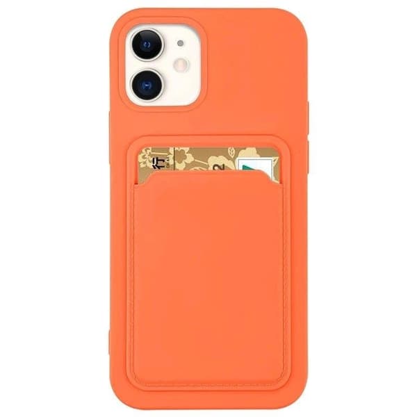 Card Case Skal med Korthållare iPhone 13 Pro - Orange