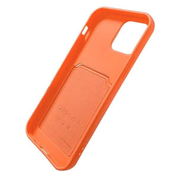Card Case Skal med Korthållare iPhone 12 Pro - Korall