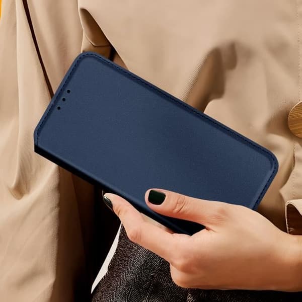 Fodral för Honor 90 Smart Flip-korthållare och videostöd Midnight Blue