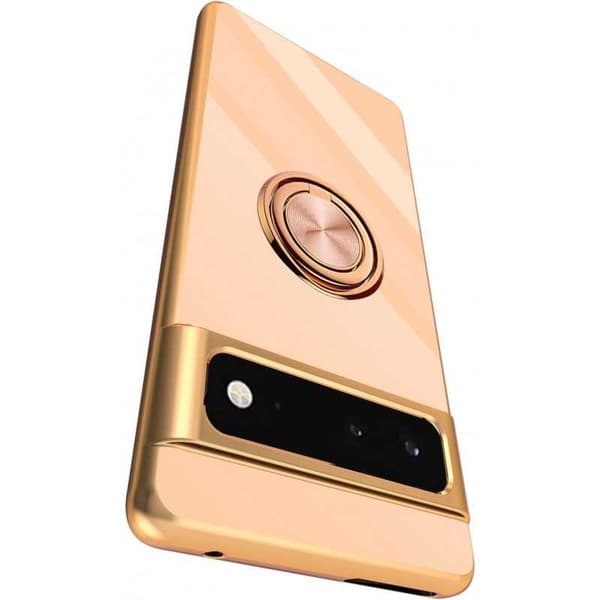Google Pixel 6A Elegant & Stöttåligt Skal med Ringhållare Flawless
