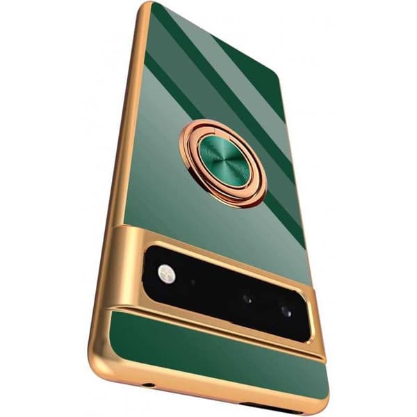 Google Pixel 6A Elegant & Stöttåligt Skal med Ringhållare Flawless