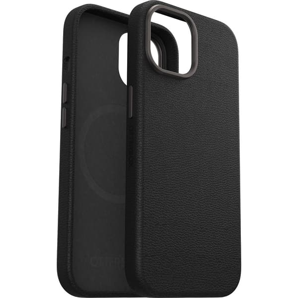 Otterbox iPhone 13/iPhone 14/iPhone 15 Skal Symmetry Cactus Leather MagSafe Noir Ash