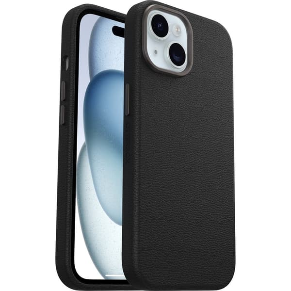 Otterbox iPhone 13/iPhone 14/iPhone 15 Skal Symmetry Cactus Leather MagSafe Noir Ash