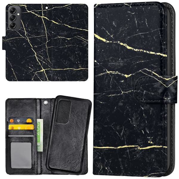 Samsung Galaxy A15 - Lommebok Deksel Marmor