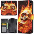 Miniatyrbilde 1 av 2: OnePlus Nord CE 3 Lite 5G - Lommebok Deksel Burning Skull