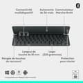 Miniatyrbillede 6 af 6: Keyboardtaske til iPad + Logitech Keys-to-Go 2