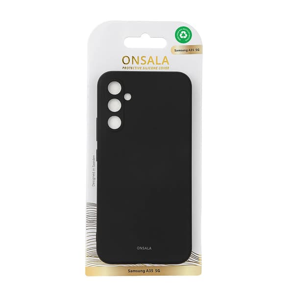 Onsala Samsung Galaxy A35 Deksel Silicone Touch Svart