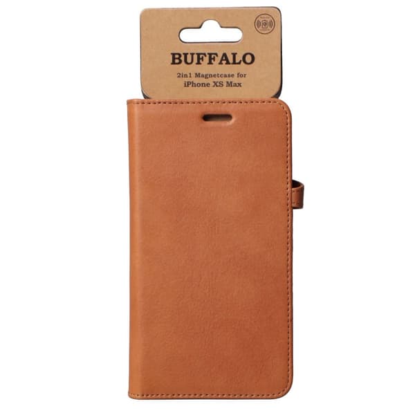 Buffalo iPhone Xs Max Etui 2in1 Magnet Case Cognac