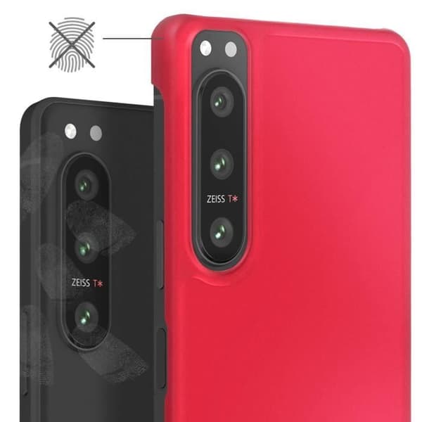 Fodral - AVIZAR - Sony Xperia 1 VI - Polykarbonat - Anti-fingeravtryck - Röd