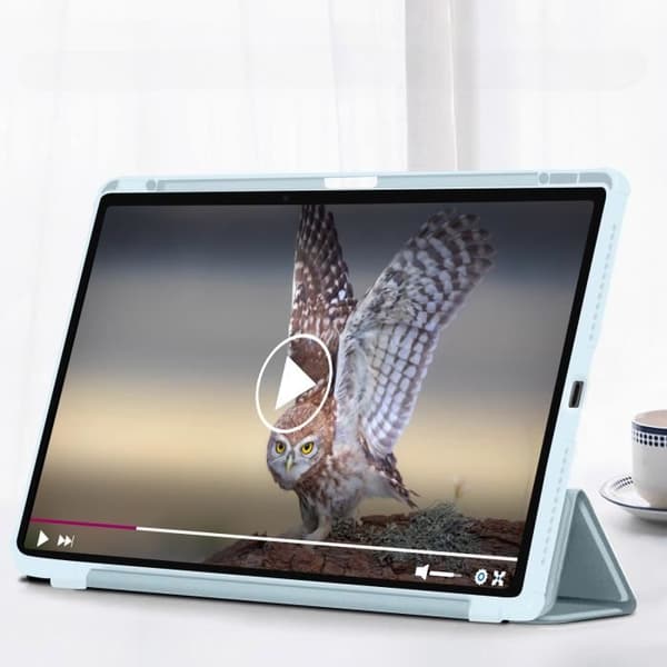 Fodral för iPad Air 13 2024 - AVIZAR - Videostöd / Tangentbord - Blå - Syntetiskt