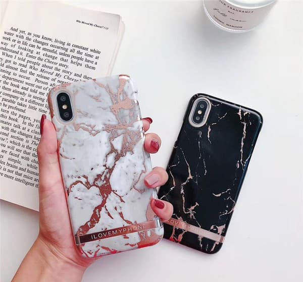 I.L.M.P. iPhone X/Xs etui Marmor