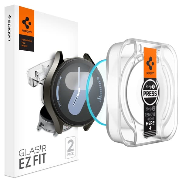 Spigen Samsung Galaxy Watch 7 44mm Skærmbeskytter GLAS.tR EZ Fit 2-pak