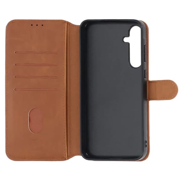 Samsung Galaxy A15 Plånboksfodral Magnet Rvelon - Brun