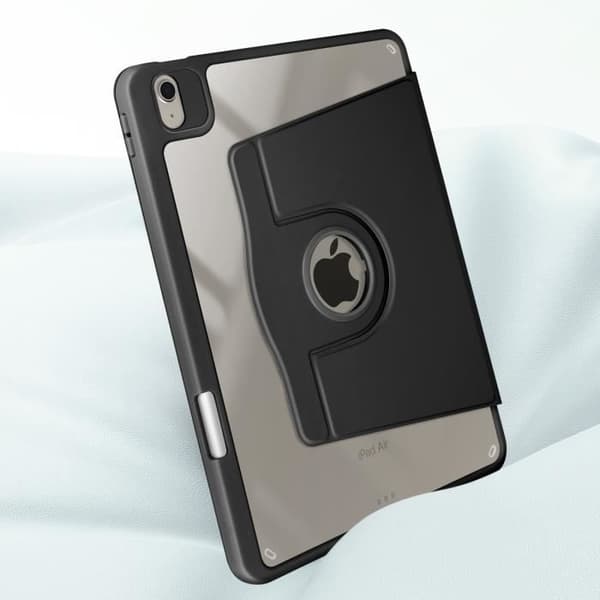 Fodral till iPad Air 11 2024 - AVIZAR - Flip Rotating Stand - Svart