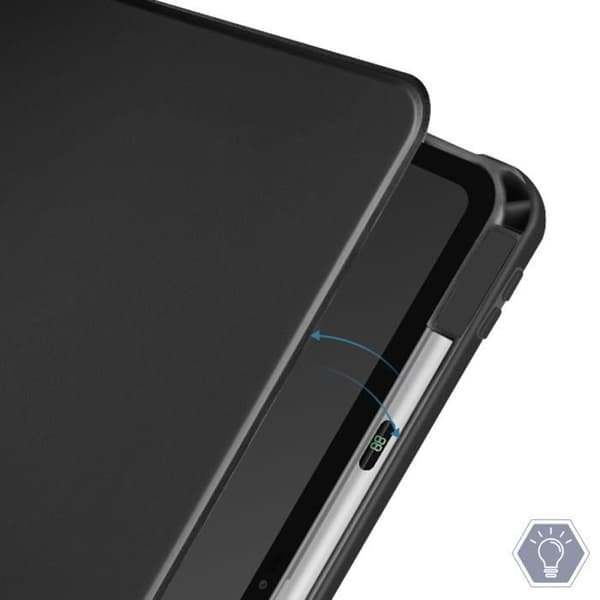 Fodral till iPad Air 11 2024 - AVIZAR - Flip Rotating Stand - Svart