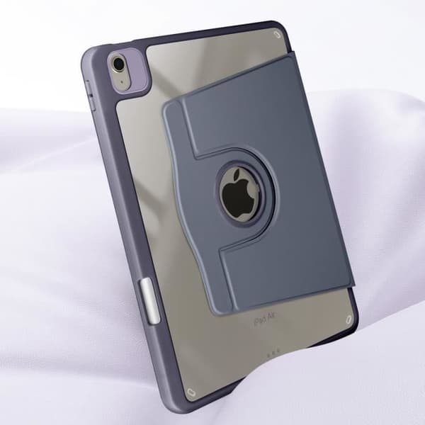 Fodral för iPad Air 11 2024 - AVIZAR - Flip Rotating Stand - Grå - Kameraskydd