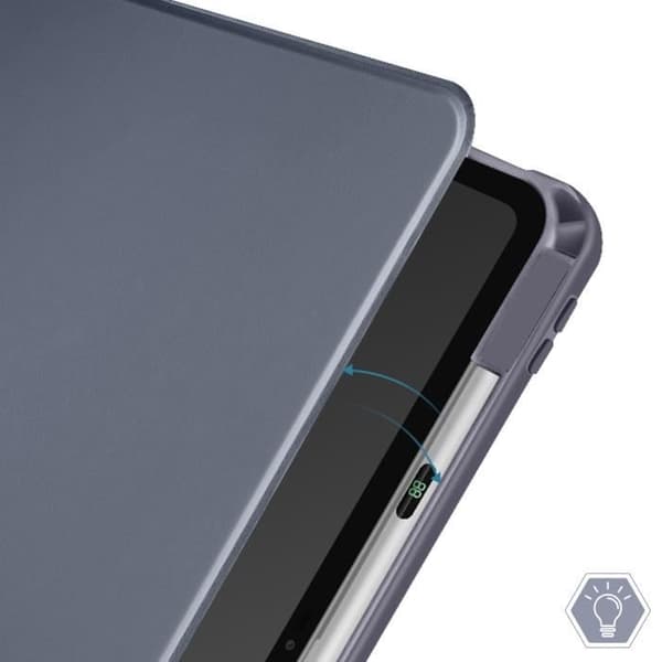 Fodral för iPad Air 11 2024 - AVIZAR - Flip Rotating Stand - Grå - Kameraskydd