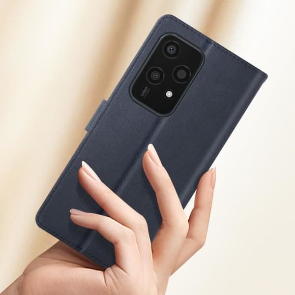 Fodral till Honor 200 Lite - AVIZAR - Chesterfield - Plånbok och videohållare - Blå