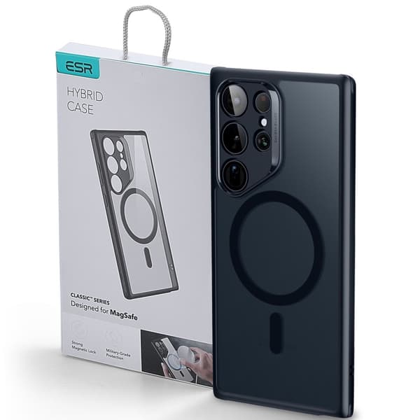 ESR Samsung Galaxy S24 Ultra Kuori Classic Hybrid HaloLock Läpinäkyvä