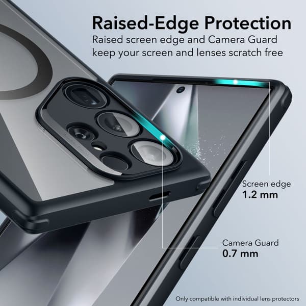 ESR Samsung Galaxy S24 Ultra Skal Classic Hybrid HaloLock Clear Black