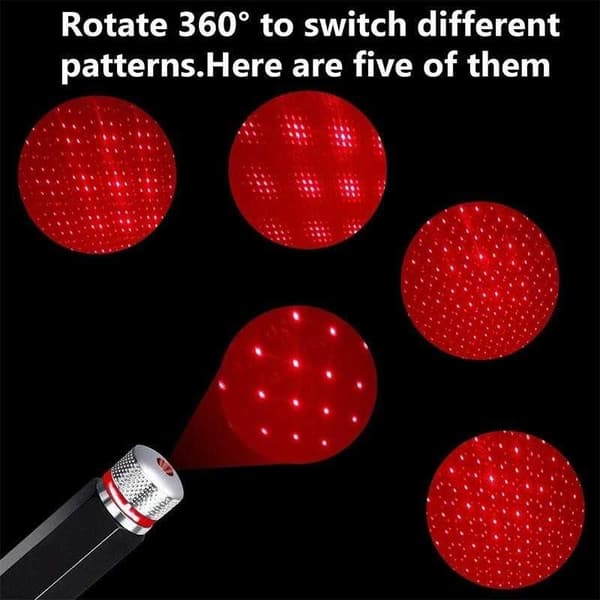 Bärbar USB LED Rymdprojektor