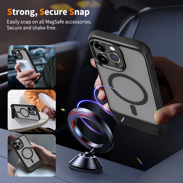 INF Puhelinkuori magneettitelineellä iPhone 15 -sarjalle iPhone 15