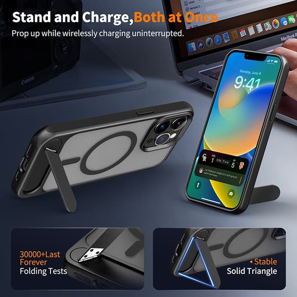 INF Puhelinkuori magneettitelineellä iPhone 15 -sarjalle iPhone 15