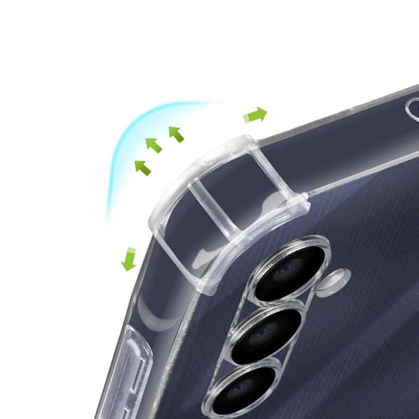 Coque Antichoc - Mayaxess - Samsung Galaxy A25 - Transparent - Semi-rigide - Design léger