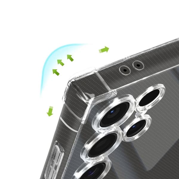 Coque Antichoc - MAYAXESS - Samsung Galaxy S24 Ultra - Transparent - Förstärkta Hörn - Lätt Design