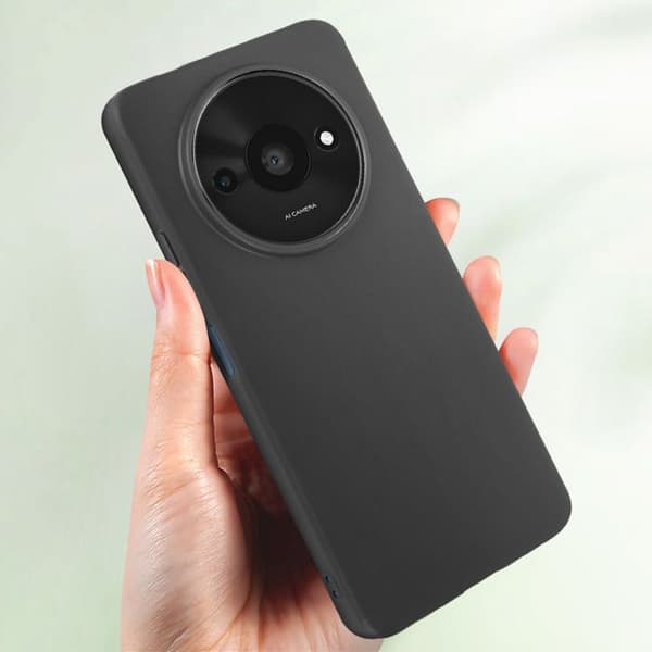 Coque - MAYAXESS - Xiaomi Redmi A3 - Mjuk silikon - Repellering av repor - Svart