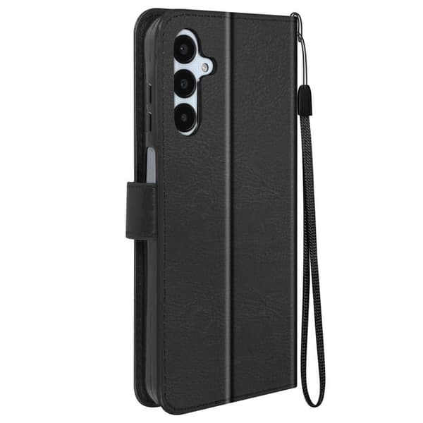 Fodral till Samsung A25 5G - MAYAXESS - Plånboksställ Funktion med handledsrem - Svart
