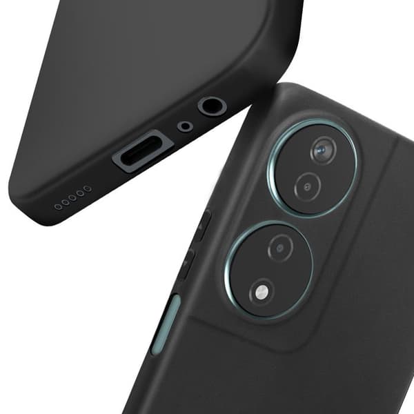 Telefonfodral - MAYAXESS - Honor 90 Smart - Mjuk silikon - Svart - Rep- och stötresistent skydd