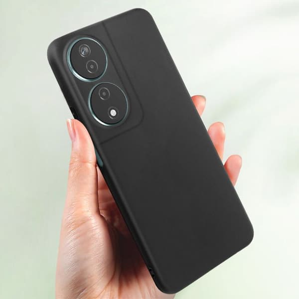 Telefonfodral - MAYAXESS - Honor 90 Smart - Mjuk silikon - Svart - Rep- och stötresistent skydd