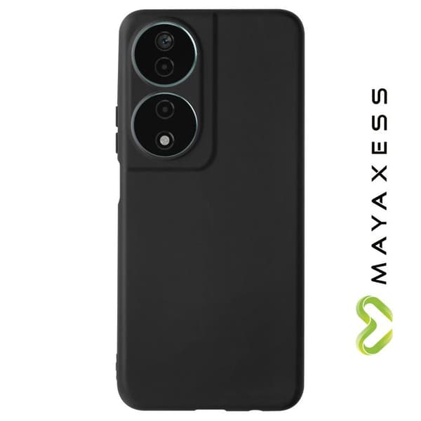 Telefonfodral - MAYAXESS - Honor 90 Smart - Mjuk silikon - Svart - Rep- och stötresistent skydd