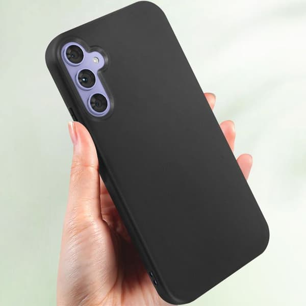 Mobilskal - MAYAXESS - Samsung Galaxy A54 - Mjuk silikon - Svart - Stötabsorberande skydd