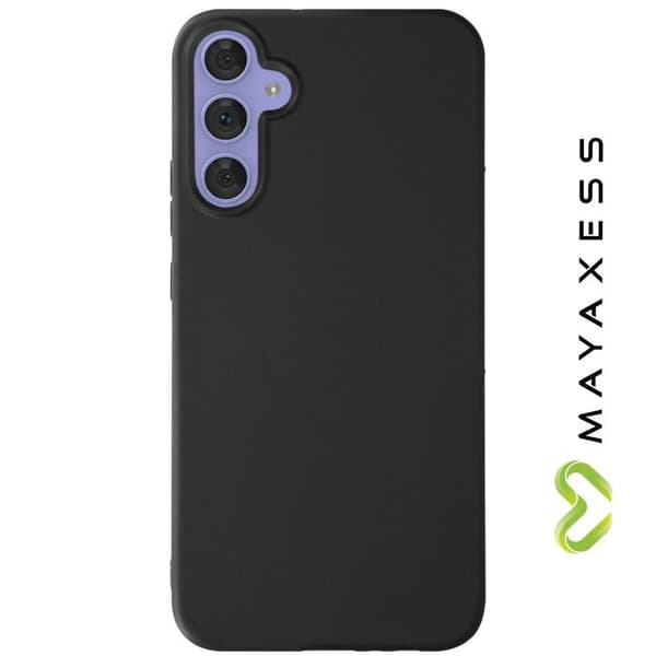 Mobilskal - MAYAXESS - Samsung Galaxy A54 - Mjuk silikon - Svart - Stötabsorberande skydd