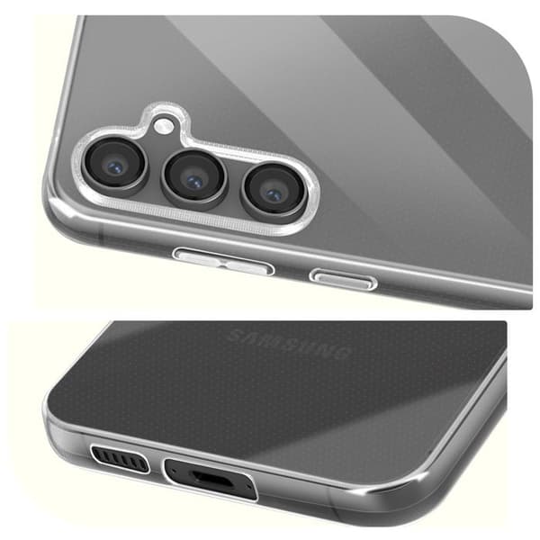 Siliconefodral - Mayaxess - Samsung Galaxy S23 FE - Transparent - Stötskydd - Lätt design