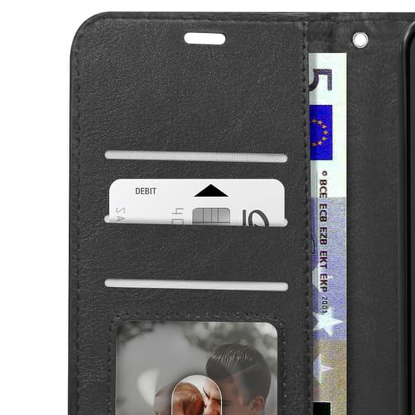 Plånboksfodral till Honor 90 Smart - MAYAXESS - Svart - Stativfunktion med handledsrem