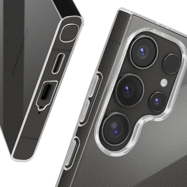 Skyddspaket för Samsung Galaxy S24 Ultra - MAYAXESS - Fodral och 9H härdat glas - Transparent
