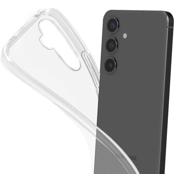 Mobilskal - MAYAXESS - Samsung Galaxy A54 - Mjuk Silikon - Transparent - Förhöjda Kantar