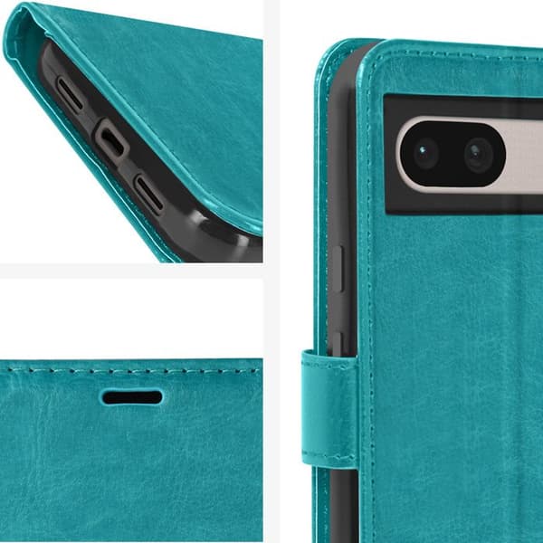 Fodral till Google Pixel 8A - MAYAXESS - Funktion för plånboksställ - Turkos