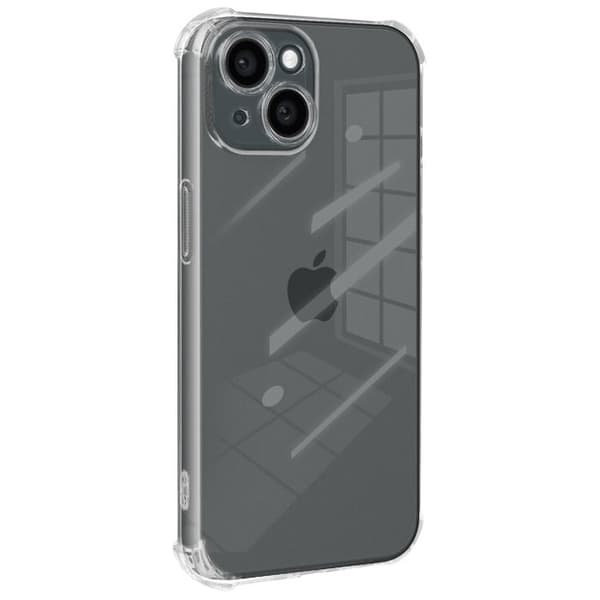 Coque Antichock - MAYAXESS - iPhone 15 - Transparent - Förstärkta Hörnen - Lätt Design