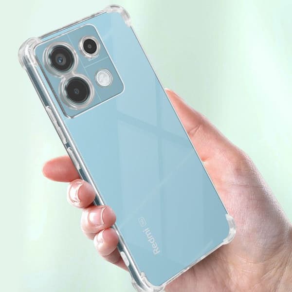Chockresistent Fodral - MAYAXESS - Redmi Note 13 Pro 5G - Transparent - Förstärkta Hörn - Lätt Design