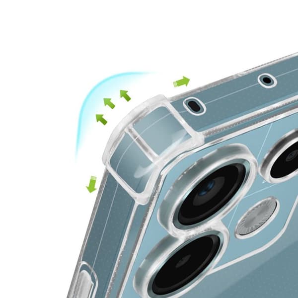 Chockresistent Fodral - MAYAXESS - Redmi Note 13 Pro 5G - Transparent - Förstärkta Hörn - Lätt Design