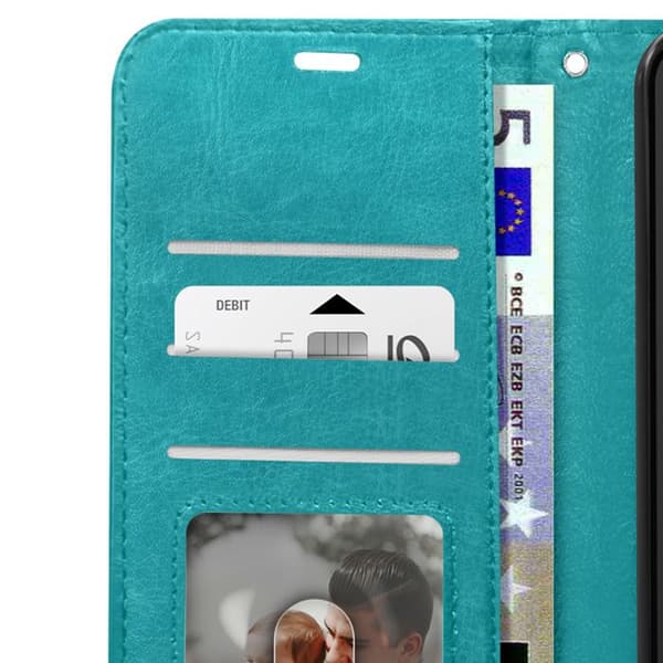 Fodral till Honor 90 Smart - MAYAXESS - Turkos - Funktion för plånboksställ med handledsrem