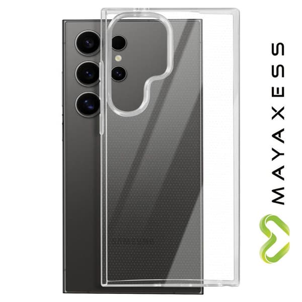 Telefonfodral - MAYAXESS - Samsung Galaxy S24 Ultra - Mjuk silikon - Transparent - Lätt design