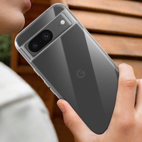 Mjukt silikonfodral för Google Pixel 8 Mayaxess Transparent