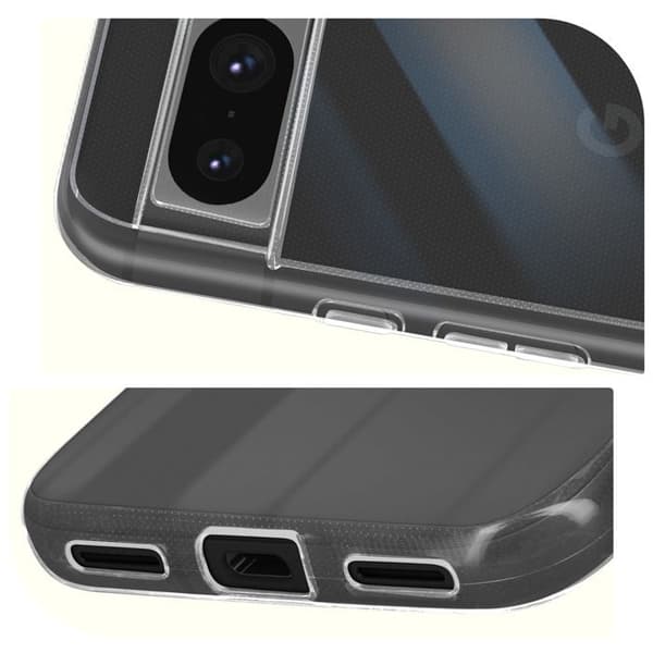 Mjukt silikonfodral för Google Pixel 8 Mayaxess Transparent