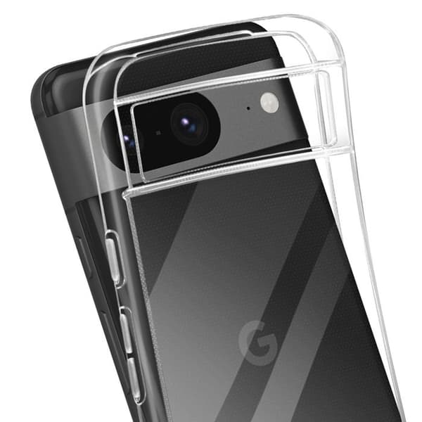Mjukt silikonfodral för Google Pixel 8 Mayaxess Transparent