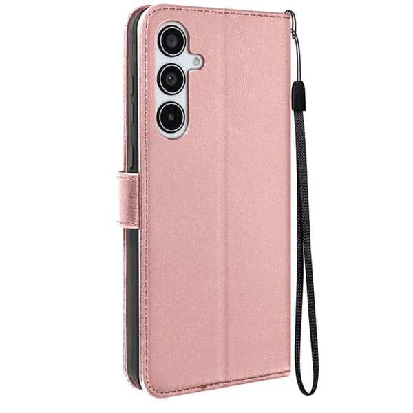 Plånboksfodral till Samsung A35 5G - MAYAXESS - Champagnerosa - Stativ och armbandsfunktion